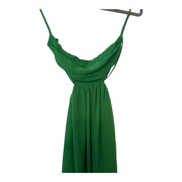 Sau Lee Giselle Gown Dress Cut Out Adjustable Strap Light Apple Green 2 - Picture 7 of 15